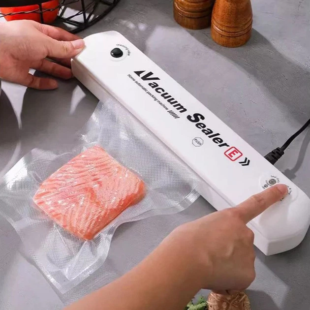Вакуумний пакувальник (вакууматор) Vacuum Sealer Білий (ZWPA001