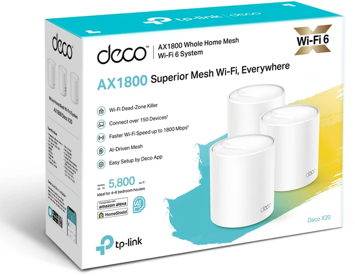 tp-link Deco X20　3個セット Маршрутизатор TP-LINK Deco X20 (3-pack) MESH система WiFI6