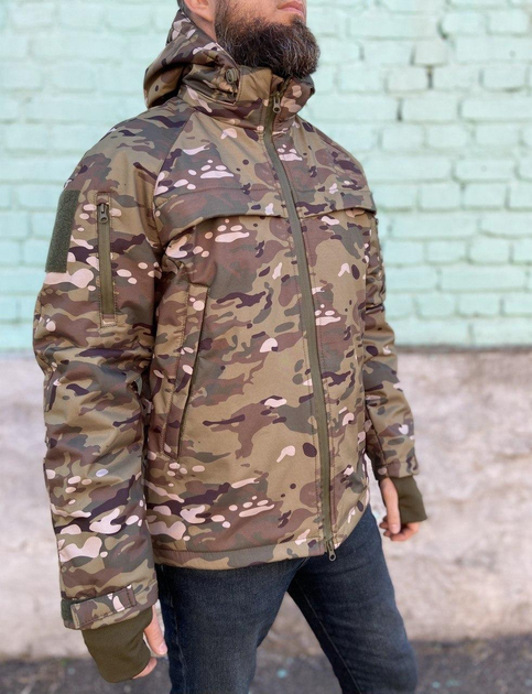 Військова куртка тактична утеплена Софт Шелл Мультикам МТР (Єврозима) 48-50(ML) - зображення 1