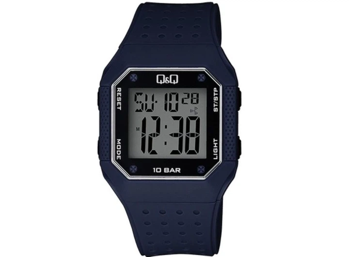 Мужские наручные часы Q&Q M158J007Y Синие - изображение 5