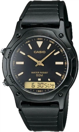 Чоловічий наручний годинник Casio AW-49HE-1A Чорний Електронний - зображення 8