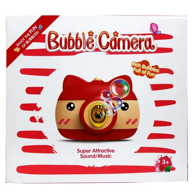 Детский фотоаппарат Мыльные пузыри Bubble Camera с музыкальными и световыми эффектами - изображение 3