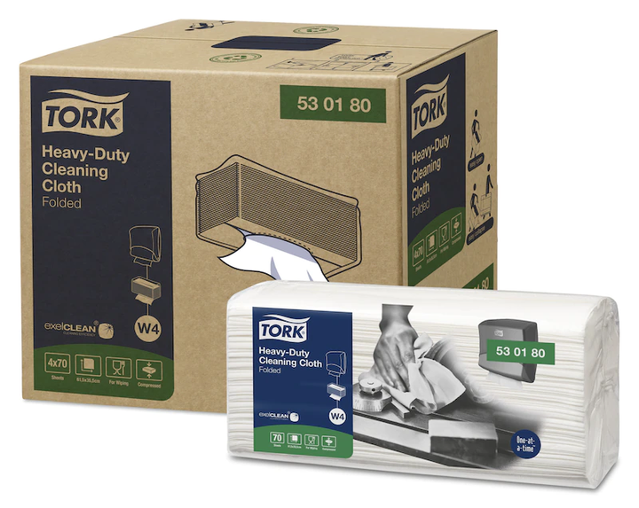 Нетканый материал Tork 530180 повышенной прочности белый в салфетках 70 листов, 35.5х61.5см - Фото 5 Нетканый материал Tork 530180 повышенной прочности белый в салфетках 70 листов, 35.5х61.5см - изображение 5