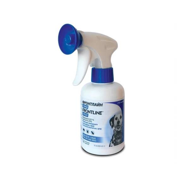 Спрей от блох и клещей Merial Frontline Spray 250 мл (2000981007669/ ...