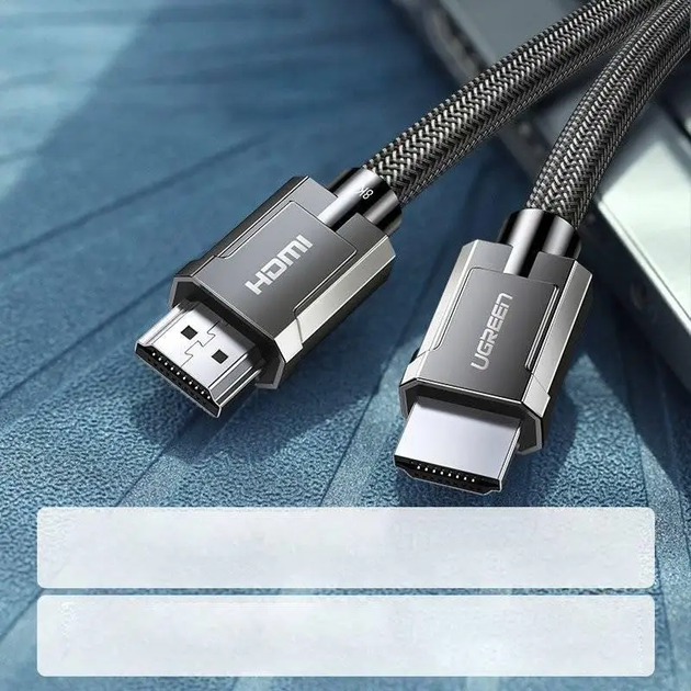Кабель HDMI UGREEN HDMI 2.1 8K 60 Гц / 4K 120 Гц 3D 48 Гбит 2 м Grey (HD135) - изображение 5