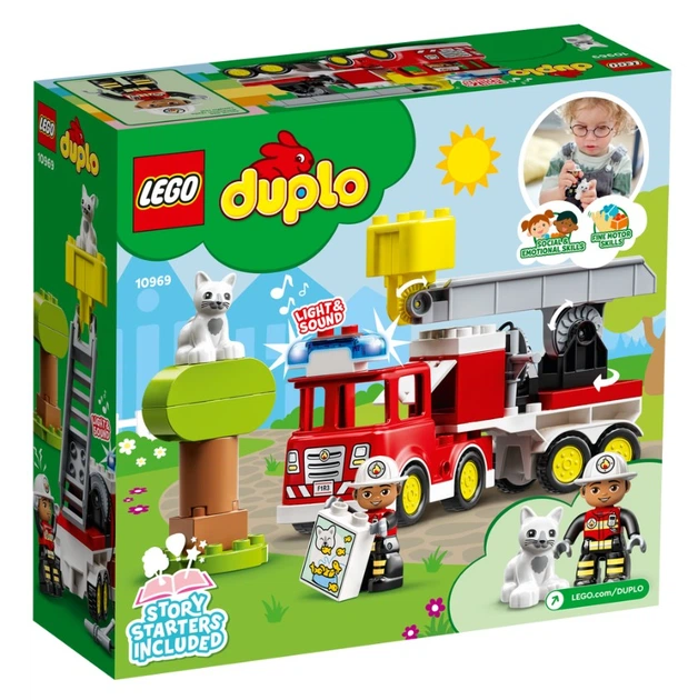 Конструктор Lego Duplo Пожарная машина 21 деталь (10969) - Фото 2 Конструктор Lego Duplo Пожарная машина 21 деталь (10969) - изображение 2