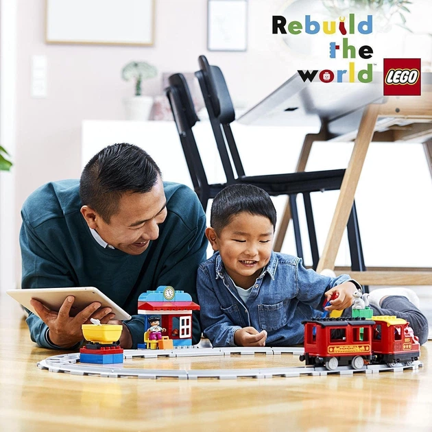 Конструктор Lego Duplo Поезд на паровой тяге 59 деталей (10874) - изображение 9