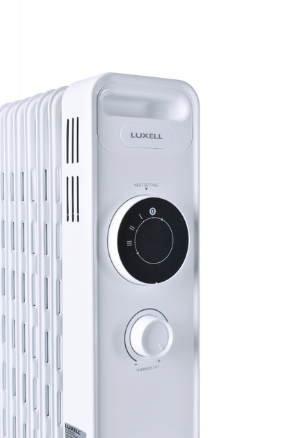 Масляный обогреватель 11 секций 2300 Вт 23 кв м Luxell LUX-1230S Белый (29002) - изображение 3