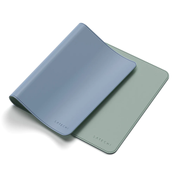 Коврик для компьютерной мыши Satechi Dual Sided Eco Leather Deskmate, Blue/Green (ST-LDMBL) - изображение 2