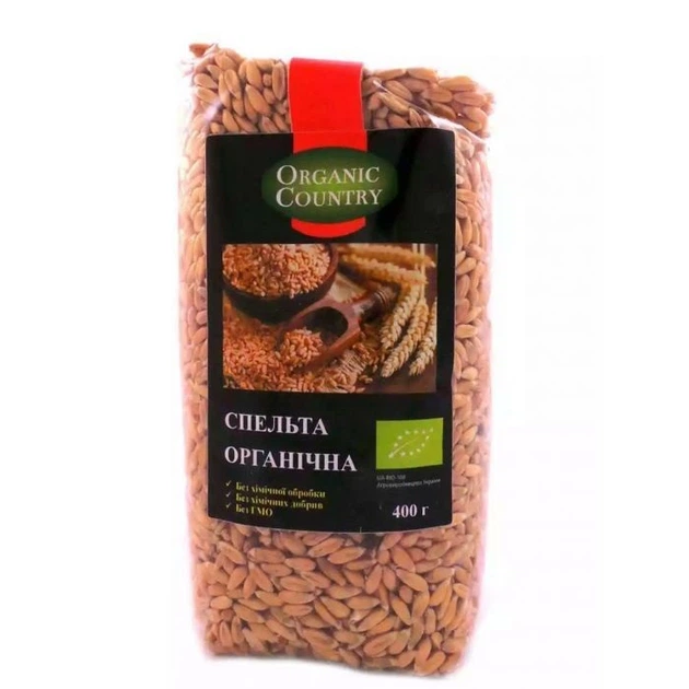 Спельта органическая 400г Organic Country - Фото 1 Спельта органическая 400г Organic Country - изображение 1