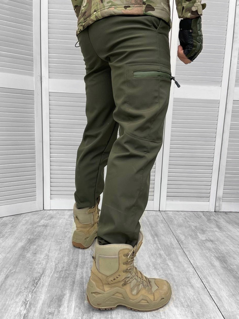 Тактические брюки Elite Soft Shell Olive XL - изображение 2