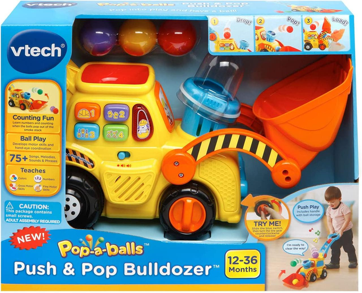 Vtech push & sales pop bulldozer