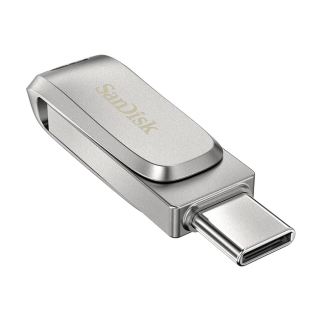 Флеш память флешка SanDisk Ultra Dual Luxe Type-C 512Gb USB 3.1 150 Mb/s Silver (SDDDC4-512G-G46) - Фото 3 Флеш память флешка SanDisk Ultra Dual Luxe Type-C 512Gb USB 3.1 150 Mb/s Silver (SDDDC4-512G-G46) - изображение 3