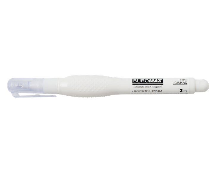 Коректор-ручка Buromax Jobmax 3мл з металевим наконечником (BM.1050) - Фото 2 Коректор-ручка Buromax Jobmax 3мл з металевим наконечником (BM.1050) - зображення 2