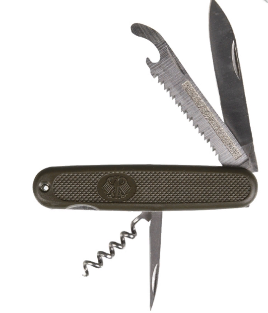 Нож складной армии BW карманный MFH олива (44021) - изображение 2
