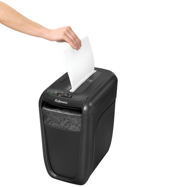 Знищувач документів Fellowes 60Cs 10 аркушів 4х40 мм 22л (f.U4606101) - Фото 5 Знищувач документів Fellowes 60Cs 10 аркушів 4х40 мм 22л (f.U4606101) - зображення 5