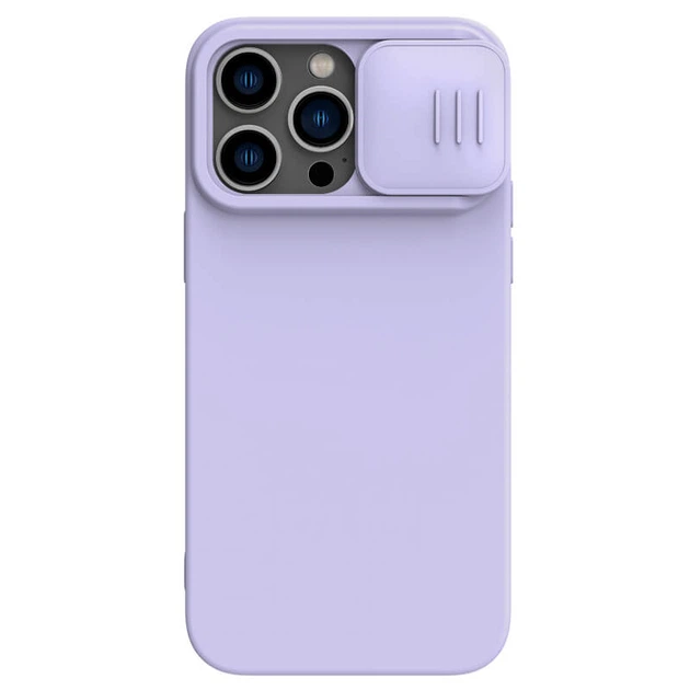 Силиконовая накладка Nillkin Camshield Silky для Apple iPhone 14 Pro Max (6.7") Сиреневый - Фото 1 Силиконовая накладка Nillkin Camshield Silky для Apple iPhone 14 Pro Max (6.7") Сиреневый - изображение 1