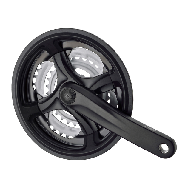 Комплект шатунів PROWHEEL TY-CM99, 170mm, 28/38/48T, захист ланцюга, зірки сталь, під квадрат, black, (арт.CHW-90-78) 