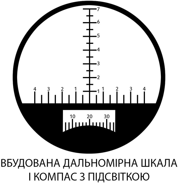 Бінокль Sigeta General 10x50 Camo floating/compass/reticle морський (65860) - зображення 6