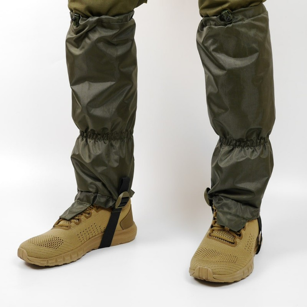 Тактические военные гамаши от дождя, армейские гетры - дождевики для ног, гамаши оливковые - изображение 1
