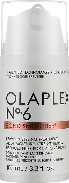 Відновлювальний крем для укладання волосся (з помпою) - Olaplex Bond Smoother Reparative Styling Creme No. 6 100ml (1080226-129388) - изображение 2