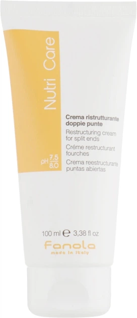 Відновлювальний крем для посічених кінчиків - Fanola Nutri Care Restructuring Cream for Split Ends 100ml (366621-120472) - изображение 2