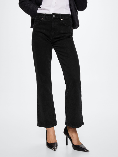 Джинсы Клеш женские Mango Kylie 37008258-TN 38 Черные (8445791110873 ...