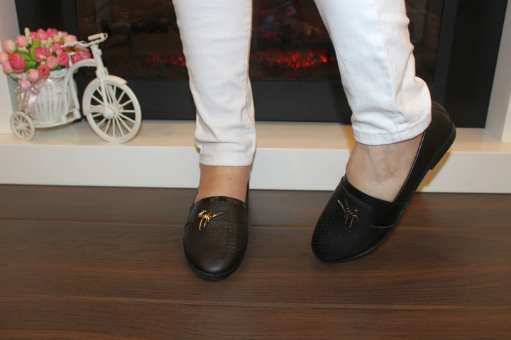 Туфли Fashion Т1092 женские черные с перфорацией 36 23 см - изображение 4