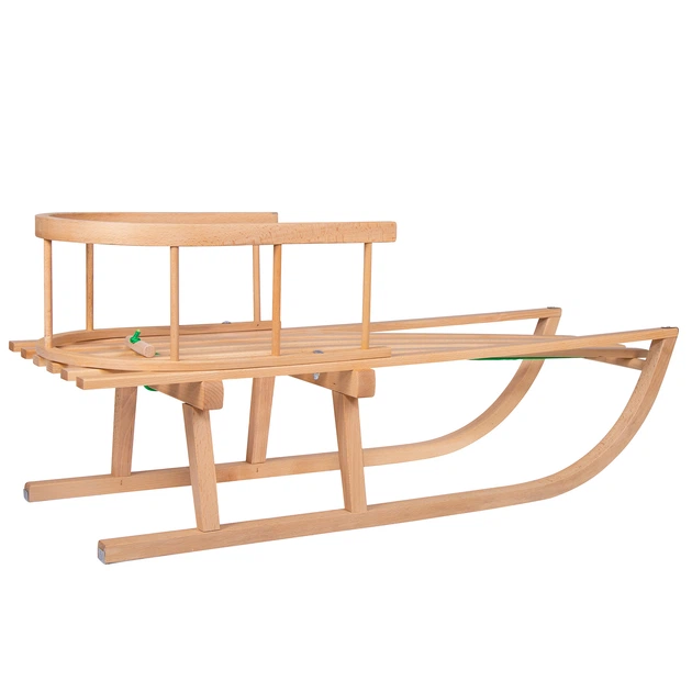 Деревянные санки 90 x 35 x 21 см Springos Бежевый (2000002089186) - изображение 3