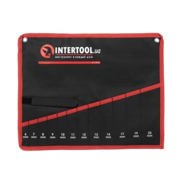 Чехол для гаечных ключей 12 карманов 450мм x360мм INTERTOOL BX-9012 ...