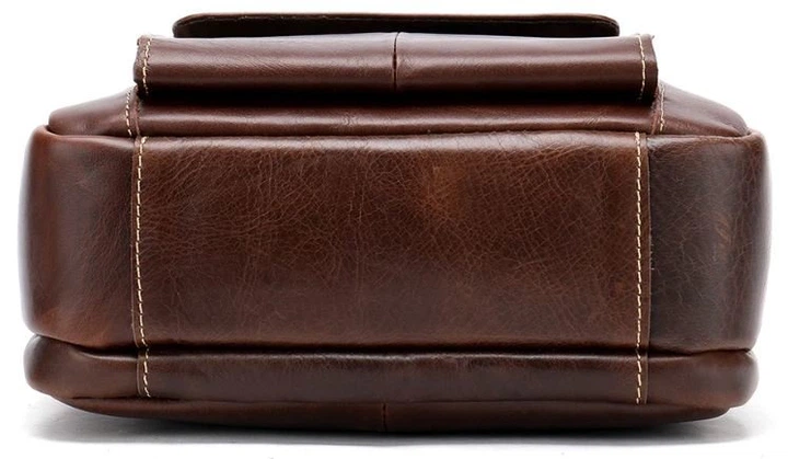 Сумка мужская кожаная Vintage 14835 Коричневая - Фото 5 Сумка мужская кожаная Vintage 14835 Коричневая - изображение 5