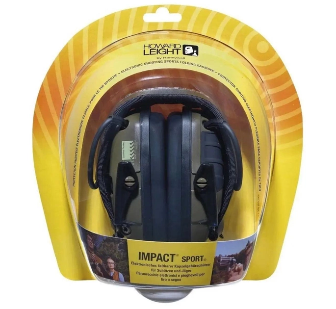 Навушники активні тактичні шумоподавлюючі Impact Sport Howard Leight by Honeywell NRR 22дБ black - зображення 1