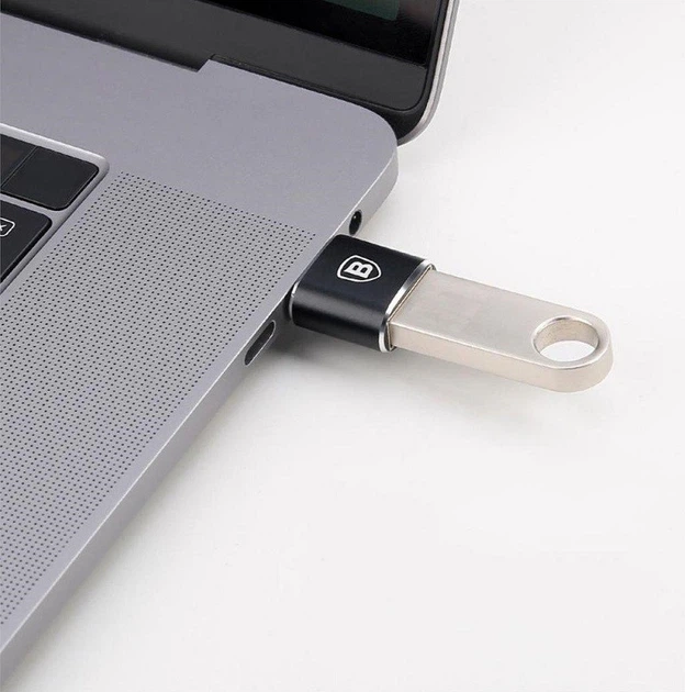Переходник OTG Baseus CATOTG-01 c Type-C на USB 2.4A черный - Фото 4 Переходник OTG Baseus CATOTG-01 c Type-C на USB 2.4A черный - изображение 4