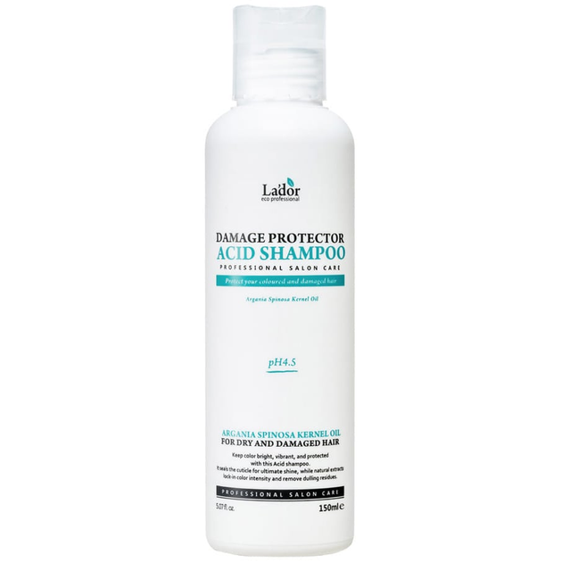 Бесщелочной шампунь с pH 4.5 La'dor Damage Protector Acid Shampoo 150ml ...