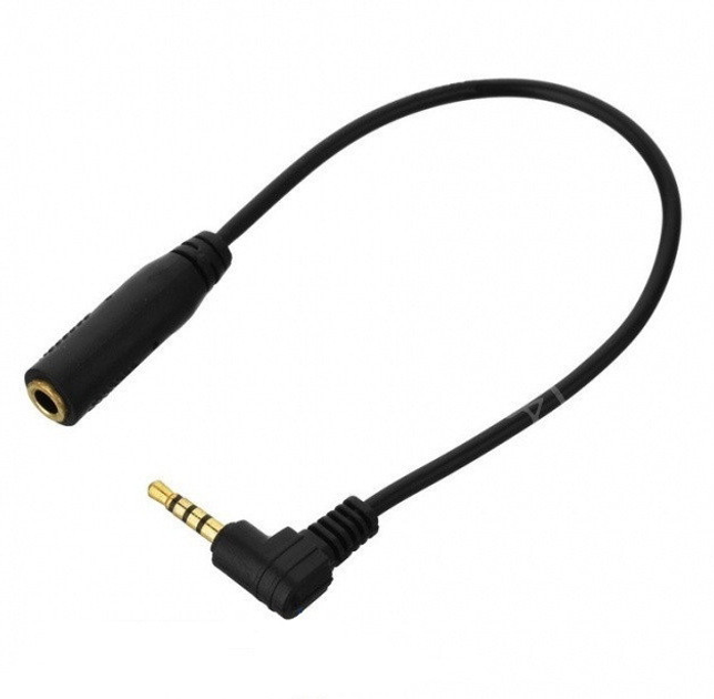 Кабель переходник Alitek 2.5 мм jack M 4 pin на 3.5 мм jack F 3 pin ...