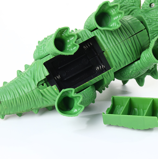 Игрушечный динозавр SUNROZ Dino World трицератопс со световыми и звуковыми эффектами Зеленый (SUN7278) - изображение 3