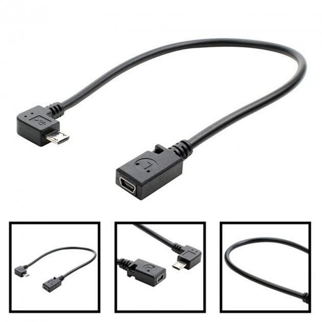 Кабель переходник конвертер Mini USB Female (мама) - Micro USB Male (папа) SUNROZ Right (A-48453) - Фото 2 Кабель переходник конвертер Mini USB Female (мама) - Micro USB Male (папа) SUNROZ Right (A-48453) - изображение 2