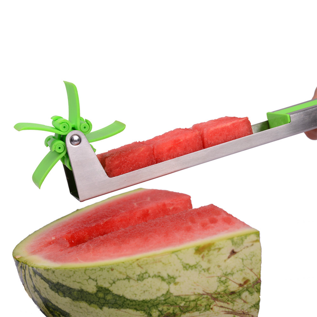 Приспособления для нарезки арбуза и дыни SUNROZ Watermelon Slicer чем-слайсер Зеленый (SUN4801) - изображение 1