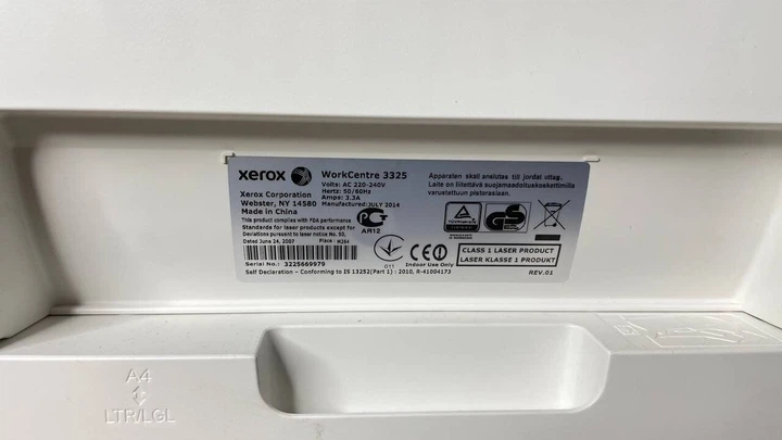 МФУ Xerox WorkCentre 3225DNI / Лазерний монохромний друк / 600x600 dpi / 28 стор / хв / A4 / USB 2.0, Ethernet / Дуплекс / Факс б/в - зображення 4