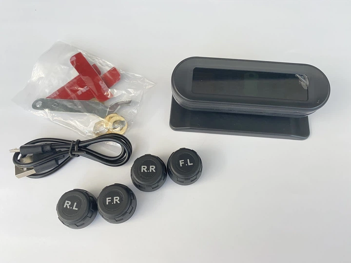 Система контроля давления и температуры в шинах TPMS с 4 внешними датчиками, солнечная панель - изображение 5