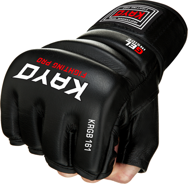 Перчатки для MMA Kayo рукопашные Искусственная кожа XL Черные (KRGB ...