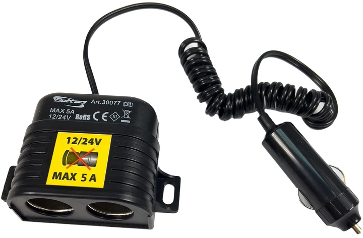 Rozdzielacz gniazda zapalniczki Bottari Two Sockets x2 12/24V (8052194300772) - obraz 3