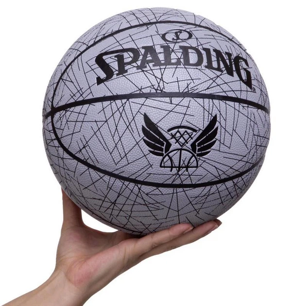 Мяч баскетбольный SPALDING TREND LINES 76911Y №7 серый - Фото 6 Мяч баскетбольный SPALDING TREND LINES 76911Y №7 серый - изображение 6