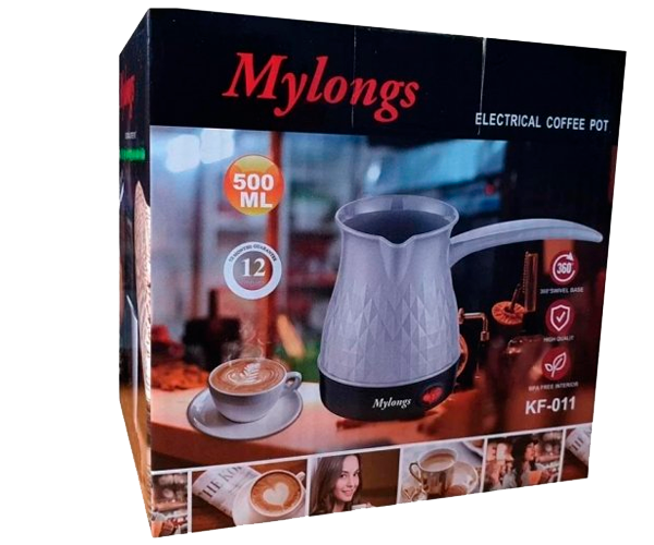 Турка электрическая Mylongs KF-011 0,5 л терморегулятор автоотключение 600 Вт черная (KF-011_202) - изображение 6
