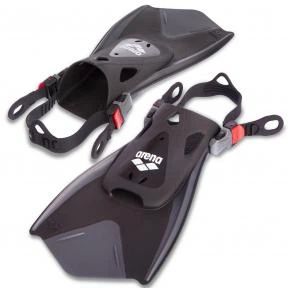 Ласты для тренировок в бассейне короткие с открытой пяткой ARENA FITNESS FIN AR-1E354-55 размер 42-44 черный - изображение 5