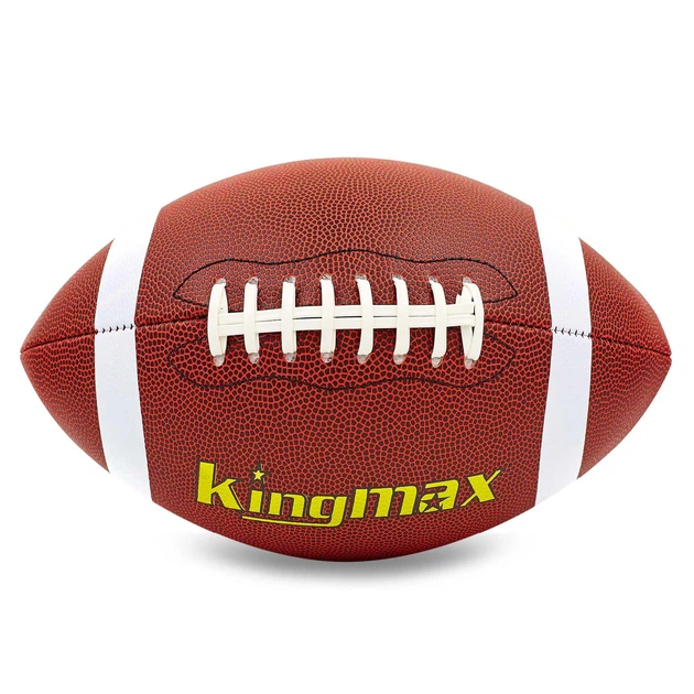 Мяч для американского футбола KINGMAX FB-5496-9 №9 коричневый - Фото 2 Мяч для американского футбола KINGMAX FB-5496-9 №9 коричневый - изображение 2