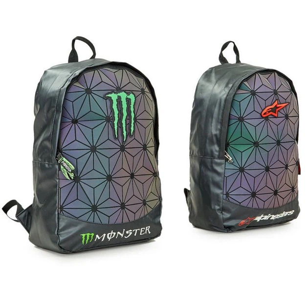 Моторюкзак MONSTER 3D MS-0309-M Матеріал: Поліестер, PVC Габаритні розміри: 44 x 29 x 12см Колір: Чорний хамелеон - Фото 7 Моторюкзак MONSTER 3D MS-0309-M Матеріал: Поліестер, PVC Габаритні розміри: 44 x 29 x 12см Колір: Чорний хамелеон - зображення 7