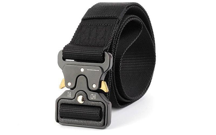 Ремень тактический Tactical Belt TY-6841 Материал: нейлон, металл. Размер: 120*3,5см. Цвет: Черный - изображение 1