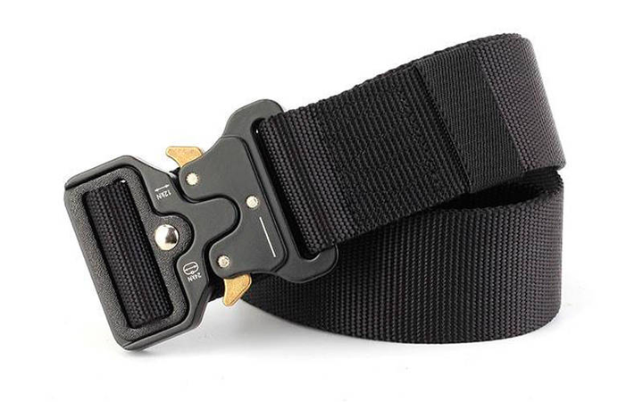 Ремень тактический Tactical Belt TY-6840 Материал: нейлон, металл. Размер: 125*3,8 см. Цвет: черный - изображение 2