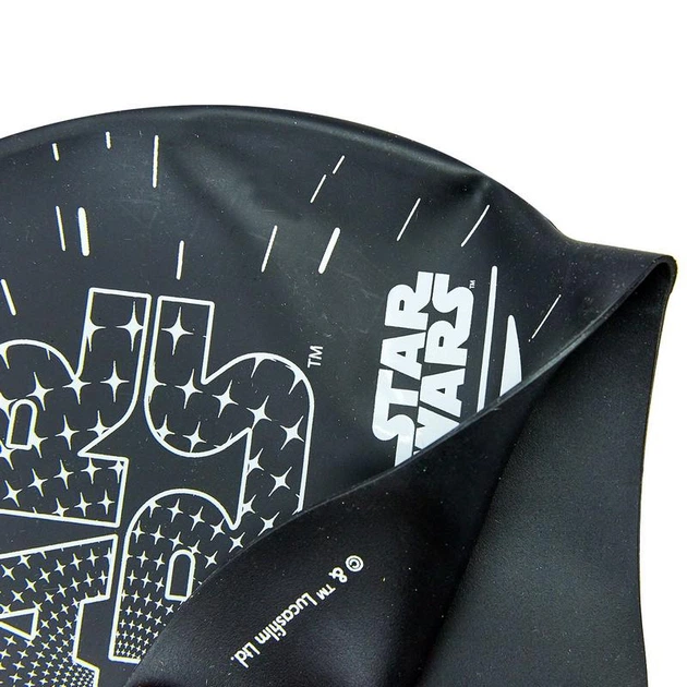 Шапочка для плавания детская SPEEDO JUNIOR SLOGAN PRINT 808386C353 Star Wars черный-белый - изображение 2